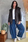 Benatar Pleat Shoulder Jacket Deep Burgundy